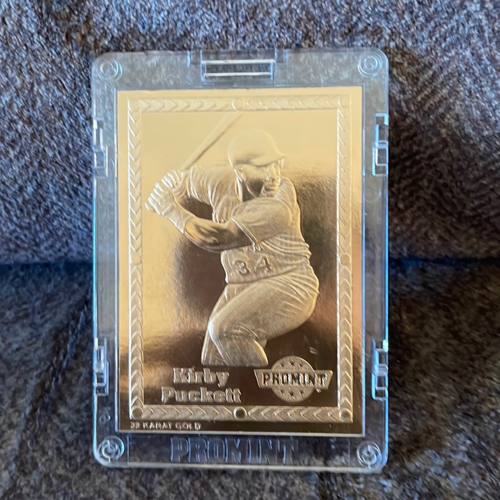 1993 Pro Mint Kirby Puckett 22 Karat Gold Card